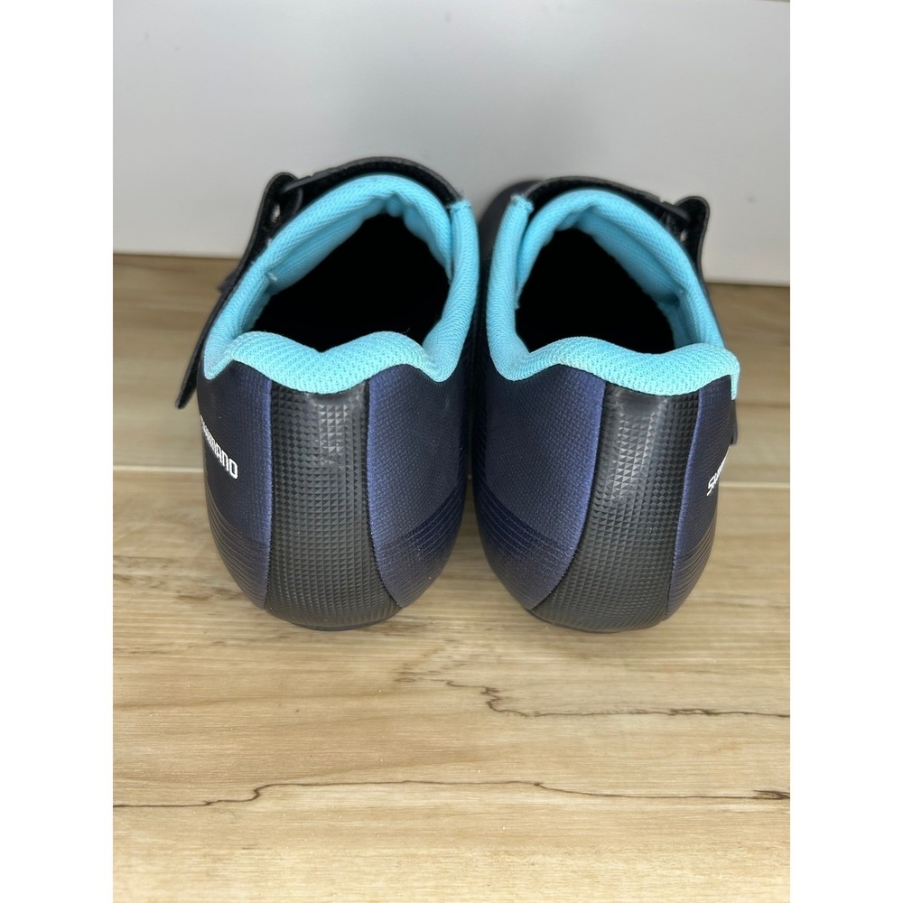 NEW Shimano SH-RC100 RC100 Womens Road Cycling Shoes Navy Blue Size 8.5 9 Cleats - Picture 8 of 12